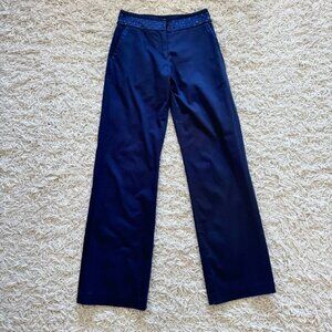 Women’s Stretchy Straight Leg Embellished Tuxedo Pants - Size 0